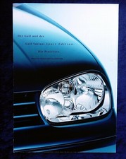 VW Golf 4 Preisliste 9.2000, ...Golf und Golf Variant Sport Edition