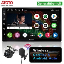ATOTO A6PF Doppel-DIN 7 Zoll Android Autoradio GPS Wireless Carplay + HD Camera
