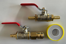 Druckluft Kupplung Schnellkupplung Stecker Kugelhahn Absperrhahn Absperrventil