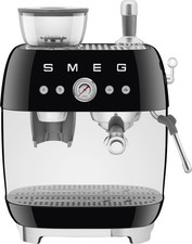 SMEG EGF03BLEU Schwarz Kaffeemaschine Espresso Siebträger SEHR GUTER ZUSTAND