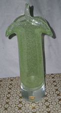 Vase Böhmisches Glas grün
