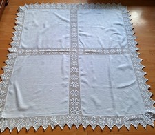 alte Spitzen Tischedecke Filet
