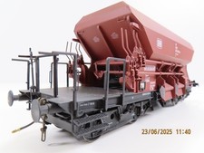 (0MIS47) ZIMMERMANN Spur 0 Dienstschotterwagen DGW 266 der DB, MESSING, OVP