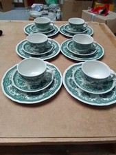 Villeroy Boch Fasan Grün Teeservice 6 Personen Sehr Gut Erhalten 