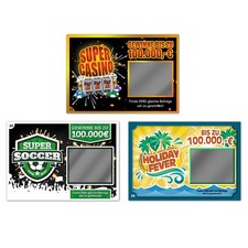 Fake Rubbellose Scherzartikel