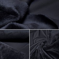 Alpenfleece Doubleface Sweat Shirt Stoff Zweiseitig Marine Sport Bekleidung