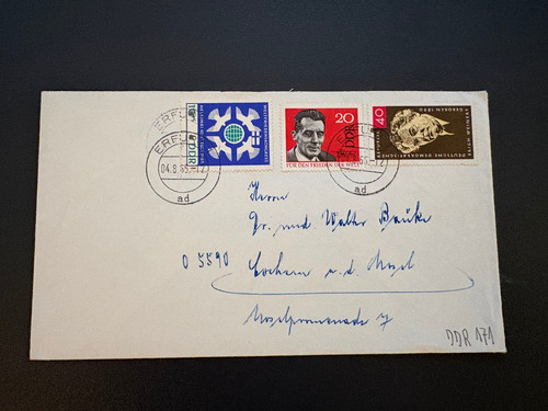Ddr brief diverse frankatur - ddr,