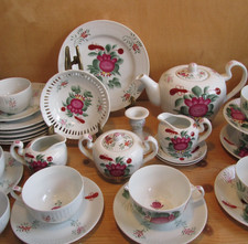 Ostfriesenrose August Warnecke Teetasse Teekanne Kuchenteller Mokkatasse Auswahl