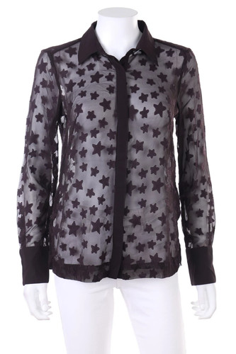 Hemd bluse chiffon - h&m, hemd-bluse