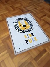 Kids Rule Bild Kinderzimmer Ca. 30x40cm