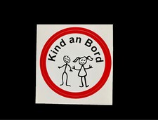 1 lustiger Auto Aufkleber Kind an Bord - Maße 8  cm