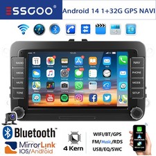 7" Apple Carplay Für VW Caddy III 2004-2015 Android 14 Autoradio GPS Navi Kamera