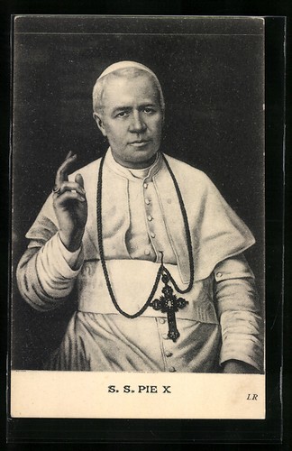 Ansichtskarte papst pius in - ansichtskarte,