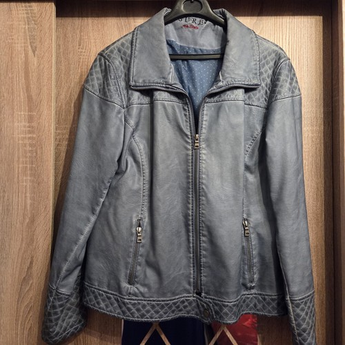 Lederjacke bikerstil in - lederjacke,