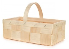Holzkorb Osterdekoration