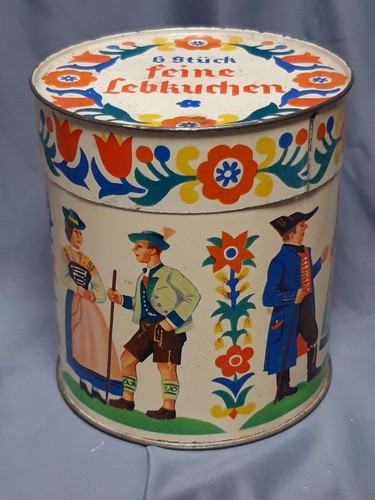 Alte lebkuchendose trachten - lebkuchendose,