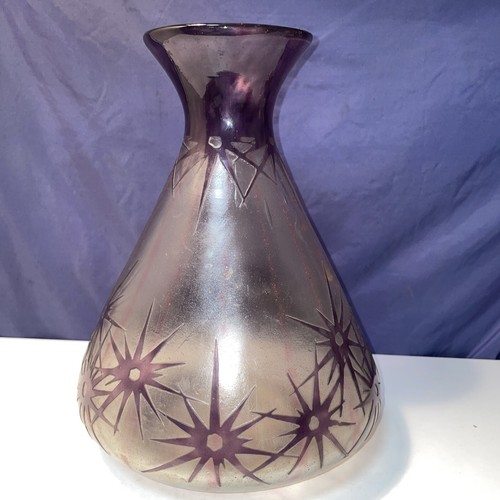 Art deco glas vase - glas, vase,