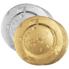 6 Festliche Dekoteller FLEUR