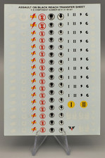 Warhammer Citadel Abziehbilder: Assault On Black Reach Transfer Sheet - Decal