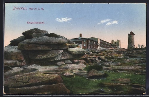 Brocken teufelskanzel mit - brocken,,