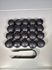 20 original Audi Kappen schwarz Radschrauben 4M0601173E inkl.  Abziehharken