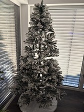 Künstlicher Weihnachtsbaum mit Schnee Klappbar 2,10 m