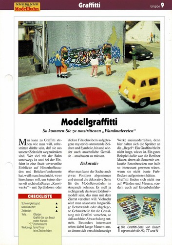 Graffitti auf der modellbahn - graffitti,
