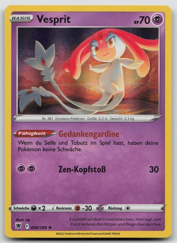Vesprit 066 189 holo rare - vesprit,