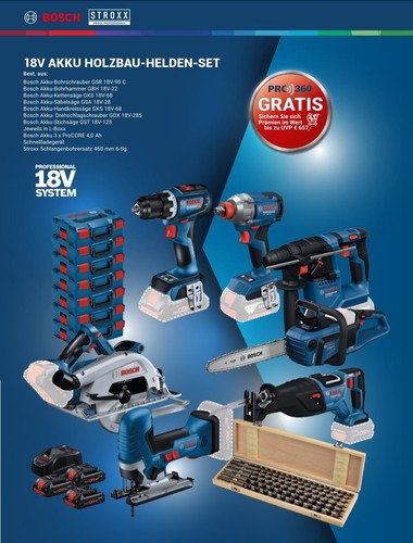 Bosch 18v profiset gsr gbh - 18v,