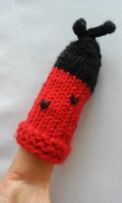 Fingerpuppe marienkäfer - fingerpuppe,,