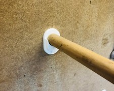 2x Garderobenstangenhalter Kleiderstangenhalter Stange Wandschrank Stangenhalter