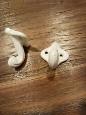 Kleiderhaken Wandhaken kleine Garderobenhaken Gusseisen used look in weiß