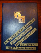 Privatpost  Nordkurier 31 seitige Sammlung 2003-2014 mit alleine 130,-€ Nominale