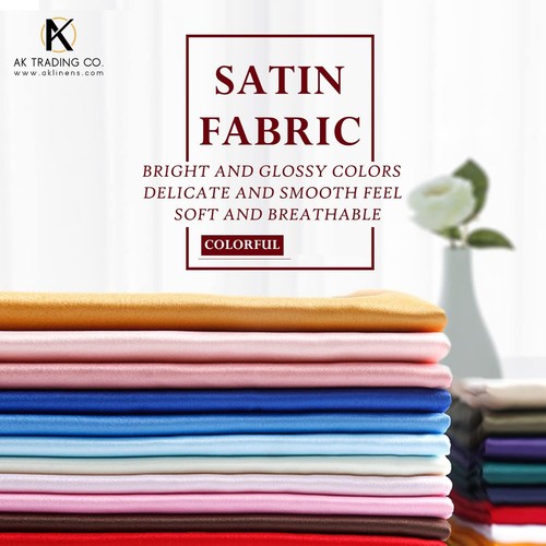 Satin stoff 80gsm weiß - 80gsm, 4,5m