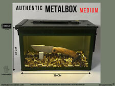MetalBOX Vitrine MEDIUM - Munitionskiste NATO, Messervitrine, Deko, Metallbox