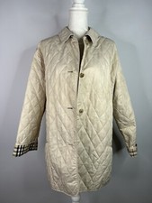 Burberry Damen Steppjacke Jacke Mantel Beige Gr. XL Nova Check