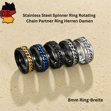 Stainless steel spinner ring - stainless,
