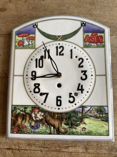 Antike emaille wanduhr - antike, emaille-