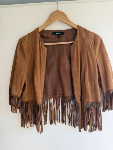 Kurze damen wildlederjacke - kurze,