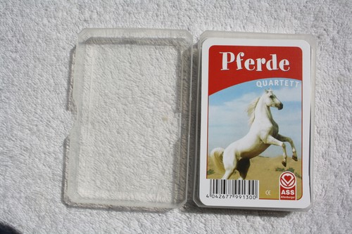 Pferde quartett kartenspiel - pferde,
