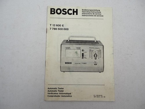 Bosch automatic tester - tester, t12600e
