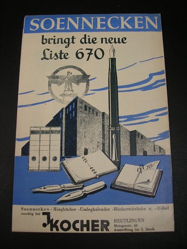 Soennecken katalog liste - soennecken, katalog*liste