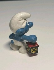 Schleich Nachtwächter Schlumpf - 20024 - Peyo Schlümpfe Laterne lantern Germany