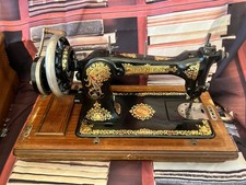 Antike Jones Schrank Tischspule Nähmaschine - original nummeriert ungeprüft