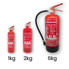 Feuerlöscher ABC Pulverlöscher inkl. Wandhalterung 1kg, 2kg, 6kg