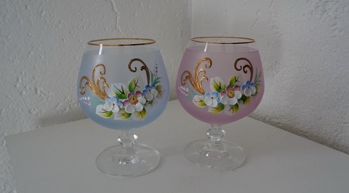 Böhmisches glas handbemalt - handbemalt, 2