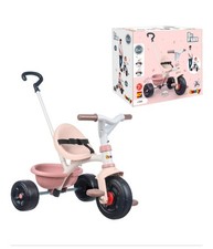 Smoby Be Move Beige Dreirad m. Schiebestange, Gurt, Metallrahmen, Freilauf