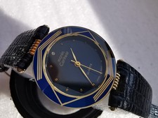 ⚡ Seltene Manin Caritear Armbanduhr Quartz Rarität Japan Mov. Funktioniert⚡