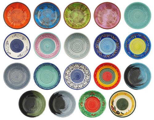 Mediterrane reibeschale mit - reibeschale,