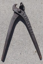 alte Eisenzange Rohrbiegezange Biegezange Bergmannrohr Prägung S.B&C-A.G.D.R.P